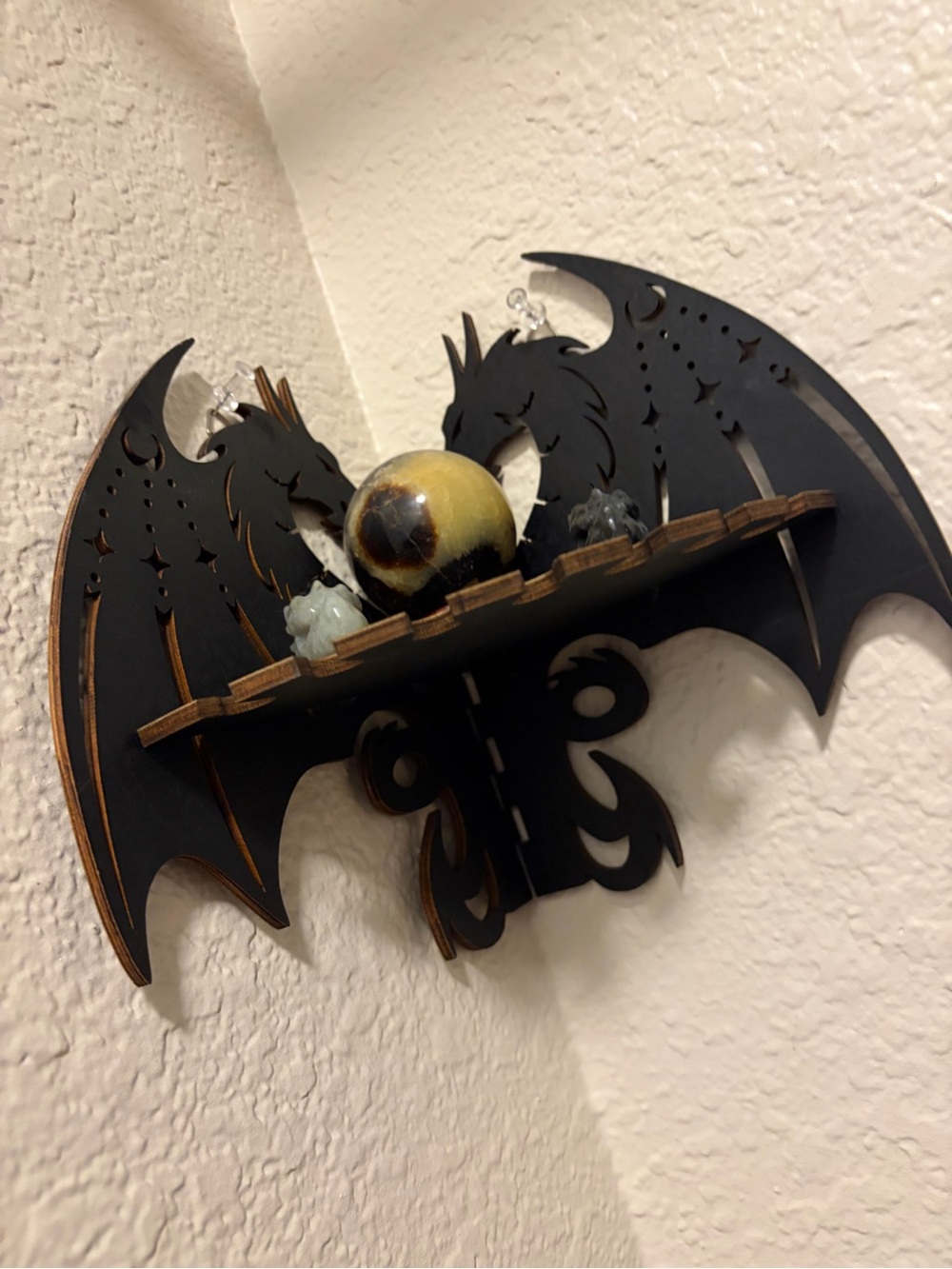 Black Dragon Wall Shelf - Home Wall Decor